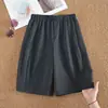 Pantalones Cortos Finos de Verano para Mujer 2026 Nuevo Estilo de Pierna Ancha Casual para Ropa Exterior