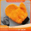 Luvas de carro absorventes de lã coral de urso pata luvas de carro engrossadas polegar luvas de lavagem de carro suprimentos de limpeza doméstica atacado