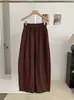 Pantalones de Pierna Ancha a Cuadros Vintage KEKEZOON para Mujer, Nuevos Pantalones Largos Casuales Sueltos de Otoño, Pantalones Globo 8752