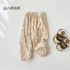 Pantalones Anti-Mosquitos para Bebé Algodón Puro Verano Delgados Pantalones para Bebés Pantalones Linterna para Niños Leggings para Niñas Pantalones para Niños