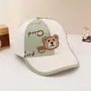 Nueva Gorra de Béisbol Infantil de Medio Oso Súper Linda Sombrero de Sol Lindo para Bebé de Primavera Gorra de Béisbol de Dibujos Animados Japoneses y Coreanos Venta al por Mayor