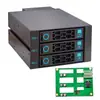 Módulo de Disco Duro Intercambiable en Caliente Hy-3-Bit Chasis de Jaula para Disco Duro 2 Ranuras para Unidad Óptica Expansión de Conversión Caja de Disco Duro con Placa Posterior 12g