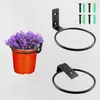 Suporte de Anel para Planta com Flor Montado na Parede Simples Dobrável Rack de Armazenamento Decoração de Parede Varanda Vaso de Flores Suporte para Flores Transfronteiriço