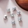 Separador de cuentas de plata pura 999, cinco bendiciones, zodiaco, oveja, accesorio de pulsera año de la oveja de plata dura 3D, cuenta de la fortuna, accesorio para ensartar y abalorios DIY