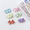 Dongzhou Cristal 8*10 Doce de Rocha Médio Strass para Unhas Retangular Ângulo Reto Cubo de Açúcar Fundo Pontiagudo Brilhante Vidro K9 Acessórios para Nail Art