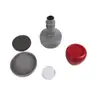 Concha atômica HA Concha vermelho-cinza combinando material de vedação com almofada fotossensível de 7 mm de espessura Carimbo redondo HA vermelho-cinza