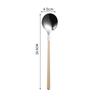 Cuchara coreana de acero inoxidable 304, cuchara de mango largo, cuchara para bibimbap, cuchara para helado, cuchara de postre, acero inoxidable, alto valor de color