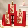 Embalagem de Caixa de Doces para Casamento, Sacos de Doces Estilo Chinês para Noivado, Sacolas de Presente para Casamento Portáteis, Fabricante Atacadista de Suprimentos para Casamento