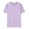Nueva camiseta de algodón 100% de hilo doble, cuello redondo, manga corta, 40 hilos, 210g, camiseta publicitaria, uniforme de grupo, uniforme de clase, ropa de trabajo, logo impreso
