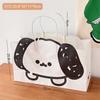 Bolsa de papel portátil con diseño de cachorro de dibujos animados, autorizada conjuntamente, para compras, embalaje, regalo y almacenamiento.