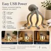 Lâmpada de Mesa Oceano Polvo Novo Produto Transfronteiriço Lâmpada de Mesa Decorativa Oceano Polvo Artesanato Impresso em 3D