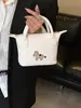 Bolso Cubo Estampado de Pony Lindo Transfronterizo Dibujos Animados Moda Versátil Bolso para Mujer Nicho de Alta Gama Bolso de Hombro Cruzado