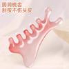 Artículo Popular de Tiktok Peine 4 en 1 de Color Degradado para Acupunto de la Cabeza Delfín Gua Sha Peine Masajeador Peine para Meridianos del Cuero Cabelludo