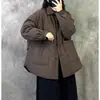 Jaqueta feminina acolchoada de algodão leve plus size, um estilo popular para o inverno de 2026, perfeita para a primavera
