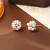 Brincos Populares Manta Pérola Rosa, Luxo Leve e Design de Nicho de Alta Qualidade, Brincos de Miçangas Millet, Brincos Exquisitos e Modernos
