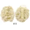 Peluca para Mujer Pinza de Agarre Anillo para el Cabello Paquete de Cabello Moño Bola Disco Flor Cabello Corto Rizado Pinza de Agarre Flor Capullo Esponjoso Anillo Grande para el Cabello
