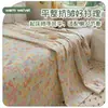 Sábana de cama de algodón grueso con diseño de oso de dibujos animados, pieza individual para dormitorio, cama individual/doble, juego de tres piezas 100% algodón puro, adecuado para todas las estaciones