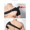Correa de compresión ajustable de un solo hombro transfronteriza para hombres y mujeres, correa de soporte protectora transpirable para deportes, protector de hombro cálido