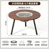 Estufa de barbacoa para exteriores mesa de barbacoa plegable portátil estufa de campo para barbacoa patio mesa de té picnic mesa de madera maciza