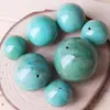 Cuentas Sueltas Redondas de Cerámica Alta Magnesita Turquesa Pulsera Cuentas Espaciadoras Individuales con Cuentas Estrella y Luna Accesorios Bodhi