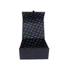Caja de regalo tipo almeja grande imprimible papel de belleza simple cuadrado negro caja de embalaje papel Sydney caja de color