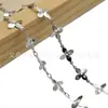 Corrente de joia DIY cor cobre retentora trevo de quatro folhas corrente de mão direta colar com borla acessórios de vestuário