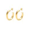 Moda europea y americana personalidad retro aretes huecos aretes en forma de U acero titanio transfronterizo joyería al por mayor mujeres no se decoloran