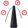 En stock ventilador de aspas multifuncional para el hogar y exteriores repelente de mosquitos cono repelente de moscas trampa automática para moscas cinturón