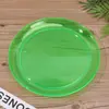 Plato de Fruta Desechable Grado Exportación Estilo Occidental Plato de Postre Plato de Picnic Plato Redondo Transparente Plato Plano para Buffet Plato para Pastel de Fiesta