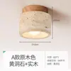 Luz de Entrada Estilo Wabi-Sabi Japonês Luz de Corredor Luz de Teto Travertino Amarelo Spots de Design Luz de Roupeiro Varanda