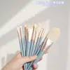 Set de Cosméticos Recomendado para Chicas Corazón de Belleza Brocha para Sombras de Ojos de Cerdas Suaves Set de Brochas para Polvo Suelto para Principiantes Xingmeng