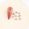 Mini Ponta do Dedo Pequena Borboleta Joias para Nail Art Olho de Cavalo Zircônia Cristal Super Brilhante Liga Borboleta Estéreo Diamante para Unhas Acessórios
