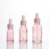Frasco de Óleo Essencial Rosa Pêssego Casual 20ml Frasco conta-gotas de Vidro Frasco de Essência 10ml Sub-frasco para Cosméticos Frasco Cuidados com a Pele