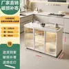 Gabinete de almacenamiento de cocina de pizarra, aparador multiusos para el hogar, gabinete de almacenamiento multifuncional para sala de estar, isla de almacenamiento móvil