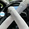 Mangas de Hielo para Hombres, Protección Solar, Sueltas y Transpirables, Seda de Hielo, Mangas para Ciclismo y Conducir al Aire Libre, Ogo Anti-UV, Estilo de Verano para Mujeres