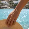 Pulseira Taina Cruzada Europeia e Americana em Ouro 18K Cravejada com Diamantes, Toque de Luxo Leve e Sofisticado, Joia Mais Vendida na Amazon para Mulheres Atacado