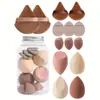 Huevo de Belleza Combinado Transfronterizo Set de 14 Piezas Mini Triangular Esponja para Dedos Esponja Huevo de Base de Maquillaje Huevo de Maquillaje
