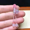 Pendente de bolsa da sorte em ágata natural, gota pequena, calcedônia tecida à mão, bolsa de dinheiro, pingente de jade, acessórios para pulseira DIY