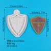 Molde de Silicona para Chocolate de Espada Escudo Hacha Pala Vintage Molde de Silicona para Decoración de Pastel de Azúcar Volteado Utensilio para Hornear