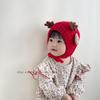 Gorro de Bebé Invierno Lindo Año Nuevo Rojo Año Nuevo Gorro Tejido Gorro de Lana para Bebé Primavera y Otoño Cálido Protección para las Orejas Combinación con Todo