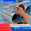 Tubo de Aço Galvanizado Huaqi Padrão Nacional Q235B Tubo para Abastecimento de Água e Proteção contra Incêndio, Tubo para Andaimes de Construção de Estufa, Tubo de Parede Espessa
