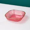 Plato para Escupir Huesos de Lujo Ligero Plato Transparente Irrompible para Escupir Huesos Estilo Japonés Plato Doméstico para Escupir Huesos Plato Pequeño