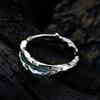 Anillo de esmalte J1302, diseño de nicho, estilo coreano de alta gama, ligero, de lujo, de plata esterlina S925, con forma de gota y pegamento para mujer