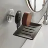 Jabonera Estilo Tronco Montada en la Pared Baño Baño Perforada Drenaje Jabonera Sin Taladro Extraíble y Lavable Estante de Almacenamiento