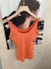 Ropa interior de algodón acanalado con estampado de leopardo estilo coreano, cuello en U, espalda hermosa con almohadillas en el pecho, ajuste ceñido, prenda interior, prenda exterior, camisola, chaleco, mujer