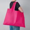 Venda Direta da Fábrica Sacolas de Compras Dobráveis Publicitárias, Bolsas de Mão, Texto com Logo Imprimível, Sacolas de Proteção Ambiental, Padrões Personalizáveis