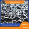 Aço inoxidável de elevação de carga de rolamento de carga saco decoração de cadeia anti-roubo 8 palavras único gancho cadeia lustre anel pet