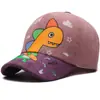 Gorras de Dibujos Animados de Dinosaurios para Niños de Primavera y Otoño para Niños y Niñas, Sombreros de Pana con Protección Solar, Gorras de Béisbol Lindas para Bebés