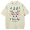 2025 Nuevo Modelo Comercio Exterior Marca Independiente Holgada y Cómoda Retro Y2K Anime Unisex Camiseta Lavada Adulto Camiseta Corta