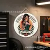 Cultura de Barbería de Caballeros Transfronteriza Salón de Peluquería Pintura Colgante de Pared 20/30cm Decoración de Letrero Pintura de Placa de Estaño Pintura Decorativa
